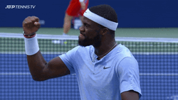 Francis Tiafoe Cheering GIF