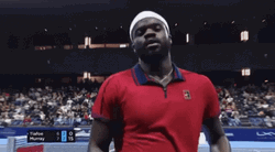 Francis Tiafoe Covering The Lense GIF