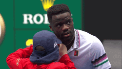 Francis Tiafoe Crouching GIF