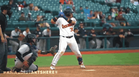 Francisco Alvarez Hitting The Ball Walks Calmly GIF