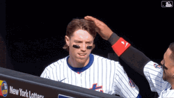 Francisco Alvarez Petting Acknowledging Teammate GIF