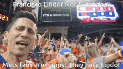 Francisco Lindor Not Extended Mets Fans Are Happy GIF