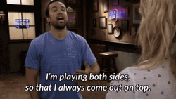 Frank Explaining Playing Both Sides GIF