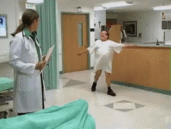 Frank Reynolds Daning In The Hospital GIF