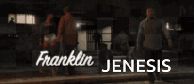 Franklin Jenesis Poster People Walking Night GIF