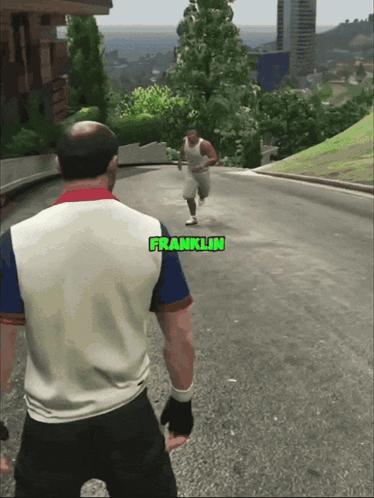 Franklin Running Down Hill GIF