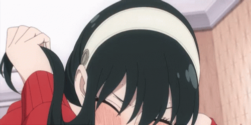 Frantic Yor Slapping Loid Forger GIF