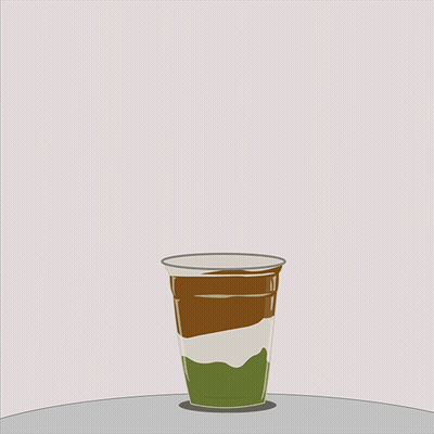 Frappe Day Drink With Straw And Cherry GIF