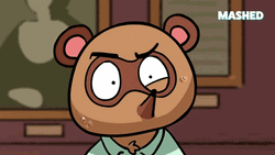 Frazzled Animal Crossing Bear GIF
