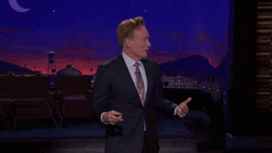 Frazzled Conan O Brien Shaking His Body GIF