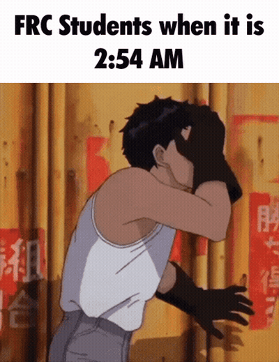 FRC Students Covering Face At 2:54 AM GIF