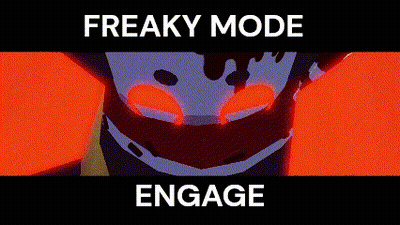 Freaky Mode Engage Cartoon Character GIF