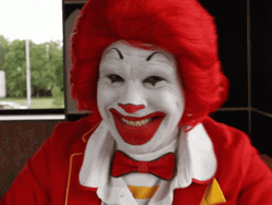 Freaky Ronald Mcdonald GIF