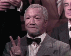 Fred Sanford Peace Funny Face GIF