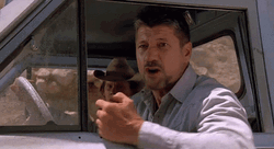 Fred Ward Angrily Talking GIF
