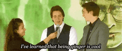 Fred Weasley Ive Learned Ginger Is Cool GIF