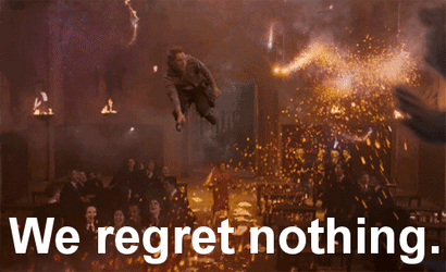 Fred Weasley We Regret Nothing GIF