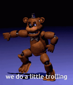 Fredbear Dancing Freddy Trolling GIF