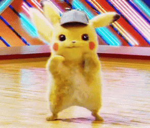 Fredbear Dancing Pokemon Detective Pikachu GIF