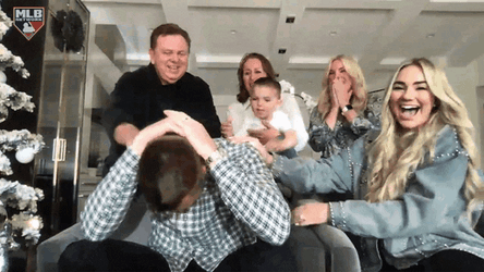  Freddie Freeman Having Fun With Family GIF
