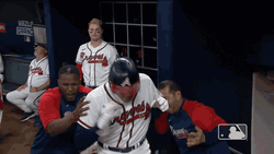 Freddie Freeman Hype Shouting GIF