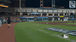 Freddie Freeman Scoring Jump GIF