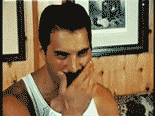 Freddie Mercury Laughing GIF