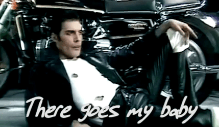 Freddie Mercury There Goes My Baby GIF