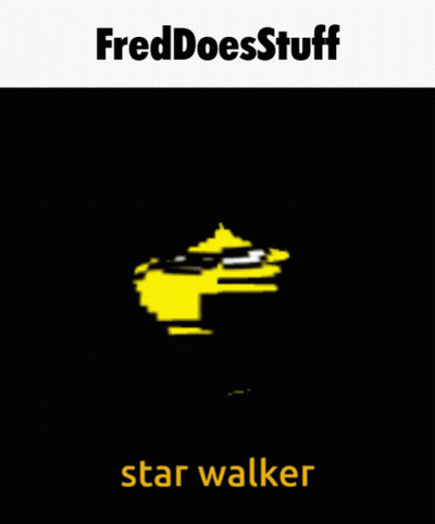 Freddoesstuff Star Walker Poster Yellow Face GIF