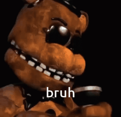 Freddy Fazbear From Five Nights At Freddy 'S Is Wearing Sunglasses And Holding A Magnifying Glass In His Mouth . GIF