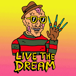 Freddy Krueger Hello Cartoon GIF