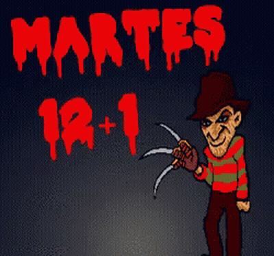 Freddy Krueger Holding Knife Martes 12-1 GIF