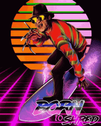 Freddy Krueger Neon Aesthetic Funny GIF