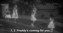 Freddy Krueger's Coming Girls Playing GIF
