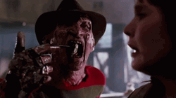Freddy Krueger Terrified  GIF