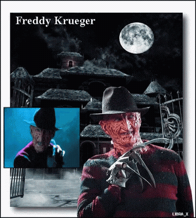 Freddy Krueger With Full Moon Behind Him GIF
