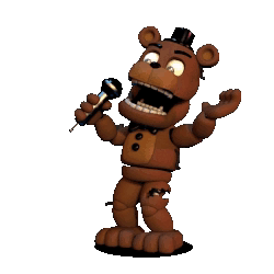 Freddy Singing In The Shower FNAF World GIF