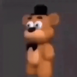 Freddy Wearing Hat And Bow FNAF GIF