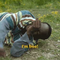 Free At Last I'm Free Shouting GIF