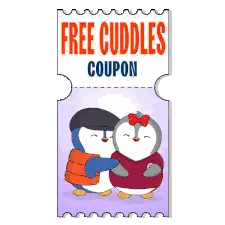 Free Cuddles Coupon With Penguins Sticker