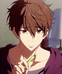 Free Cute Anime Boy Natsuya Kirishima Sighing GIF