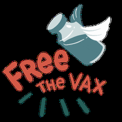 Free The Vax Transparent Sticker