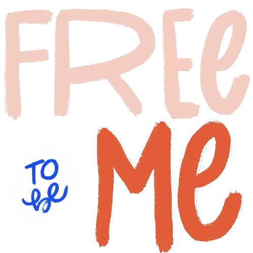 Free To Be Me Sign Sticker