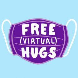 Free Virtual Hugs Face Mask