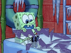 Freeze Spongebob Inside Jacuzzi GIF
