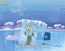 Freeze Squidward  We Need Ice  GIF