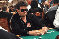 French Actor Patrick Bruel Playing Poker GIF