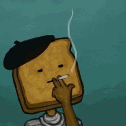 French Bread Smoking GIF