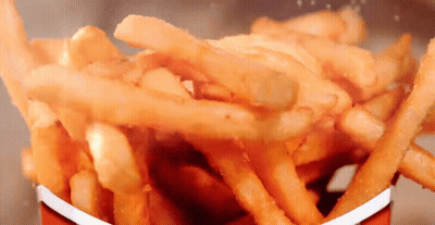 French Fries In Red And White Box GIF
