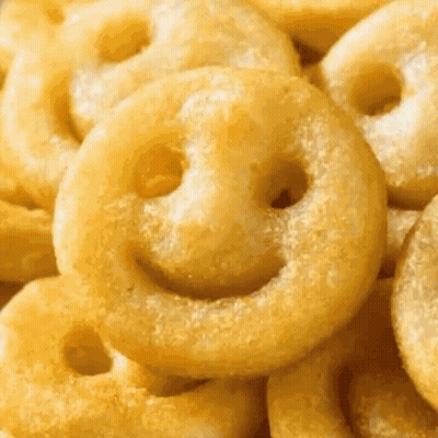 French Fries With Smiley Face GIF
